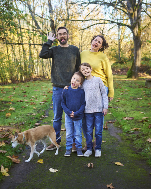 silly family photo